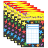 Trend Enterprises Gel Stars Incentive Pad, 36 Sheets Per Pad, PK6 T73052